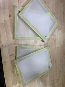 lot 6270305 image: set of 4 screen printing screens