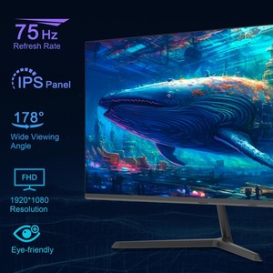 lot 6270338 image: SANSUI Monitor Power Cord for 22 inch IPS 1080P 75hz Computer Monitor, HDMI,VGA Ports with 178°Wide Viewing AngleAdaptive SyncFrame-LessVESA Compatible for Office and Home(ES-22X3) POWER CORD FOR MONITOR ONLY