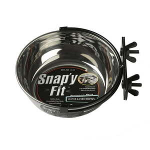 lot 6270385 image: Midwest Homes for Pets Snap y Fit Stainless Steel Dog Bowl 20 oz. - Retail $93.67