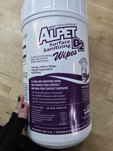 lot 6270390 image: Alpet D2 Surface Sanitizing Wipes