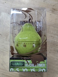lot 6270401 image: ExcelSteel Cook Pro #261 Pear Kitchen Timer, Green