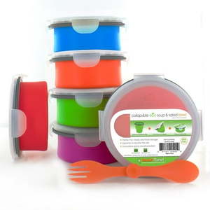 lot 6270404 image: Smart Planet Collapsible Soup Salad Meal Kit, 26 oz, Green EC34SSBG - Retail $85.17