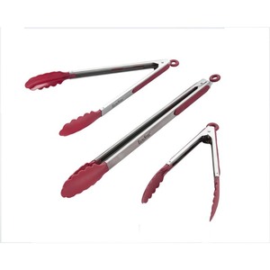 lot 6270406 image: Cook Pro All Purpose 3 Piece Stainless Steel Serving Tong Set