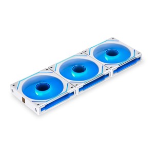 lot 6270443 image: Lian Li UNI Fan SL-Infinity 120-Triple Pack-ARGB Fan-Infinity Mirror-Daisy-Chain Design-Customizable Lighting Effects-One Cable Connection-with Controller-White-(UF-SLIN120-3W) - Retail $80.42