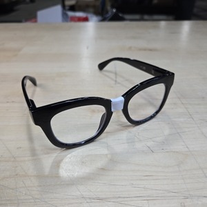 lot 6270451 image: 1 Pair Black 1.25 Reading Glasses, Nerd Tape Glasses for Cosplay Costume Dress Up