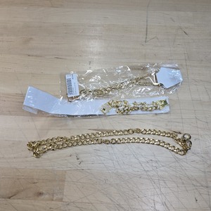 lot 6270462 image: 3 Pcs Gold Metal Chain Jewelry