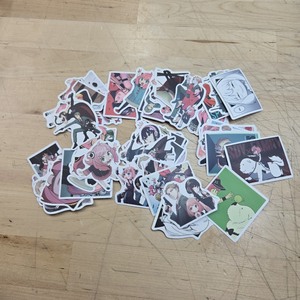 lot 6270463 image: 50pcsSet Cute Anime Spy X Famly Yor Forger Thorn Princess Twilight Loid Forger Cartoon Figure DIY Stickers Graffiti Decoration Skateboard Laptop Notebook Luggage Waterproof Decal Props