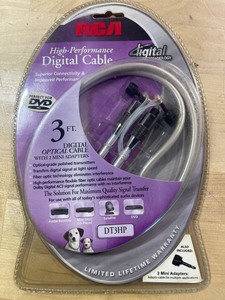 lot 6270473 image: Rca Dt3hp High Performance Digital Optical Cable (3 Ft)