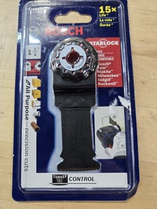 lot 6270501 image: BOSCH OSL114F Starlock Oscillating Multi Tool Bi-Metal Plunge Cut Blade, 1-14 (B01DDA7QS2)