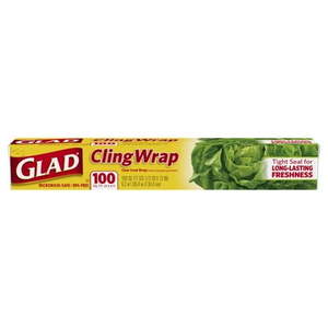 lot 6270554 image: Glad ClingWrap Plastic Food Wrap - 100 Square Foot Roll (B000WG8BB2)