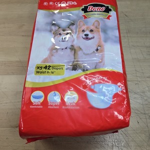 lot 6270574 image: Dono Disposable Pet Diapers Female Disposable Doggy Diapers XS 42 Ct