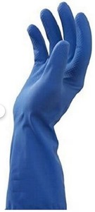lot 6270279 image: Blue Unlined Latex Premium Quality Gloves with Honeycomb Grip Size Small 12 PairPack 144 PairCase