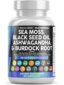 lot 6270442 image: MultiMineral Sea Moss Black Seed
