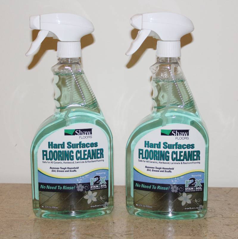 lot 7272 image: 2 Bottles of Shaw Floors Hard Surfaces Flooring Cleaner