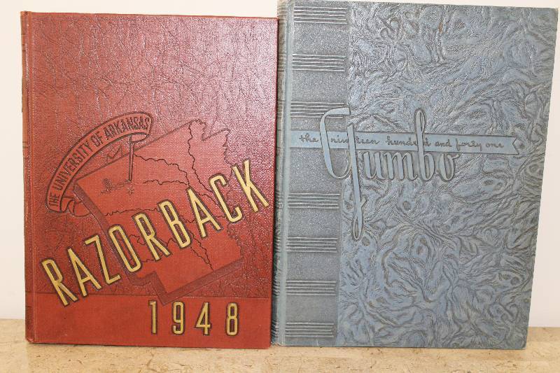 lot 7309 image: 2 Yearbooks- 1948 University of Arkansas, 1941 Louisiana State University- Very Cool