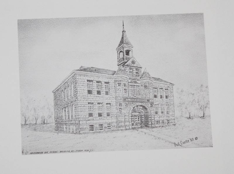 lot 7332 image: Lot of 4 Ink Sketch Prints- By Artist Dick Castle- Very Neat