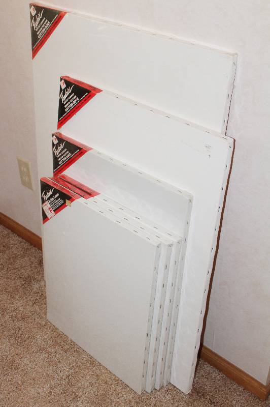 lot 7337 image: Lot of 6 Artist Canvases- Great Bundle