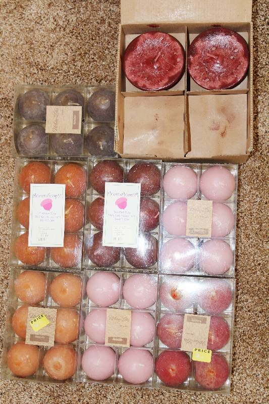 lot 7338 image: Lot of 48 Candles- Various Scents and Shapes