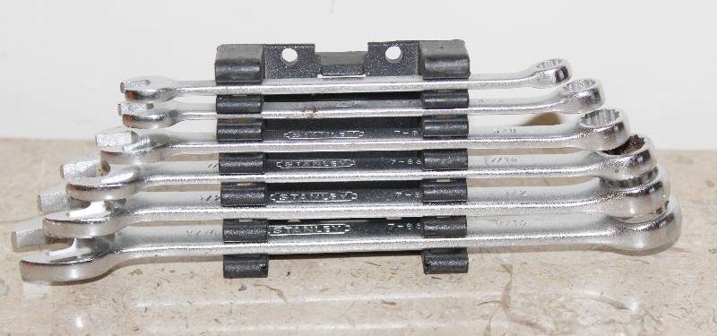 lot 7359 image: 6 Stanley Combination Wrenches- Various Sizes