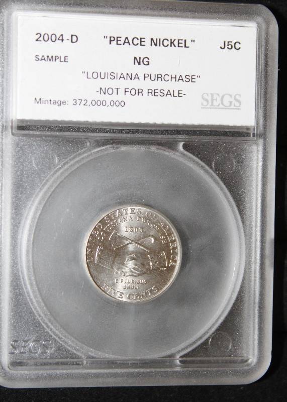lot 7376 image: 2004-D Peace Nickel- How Cool