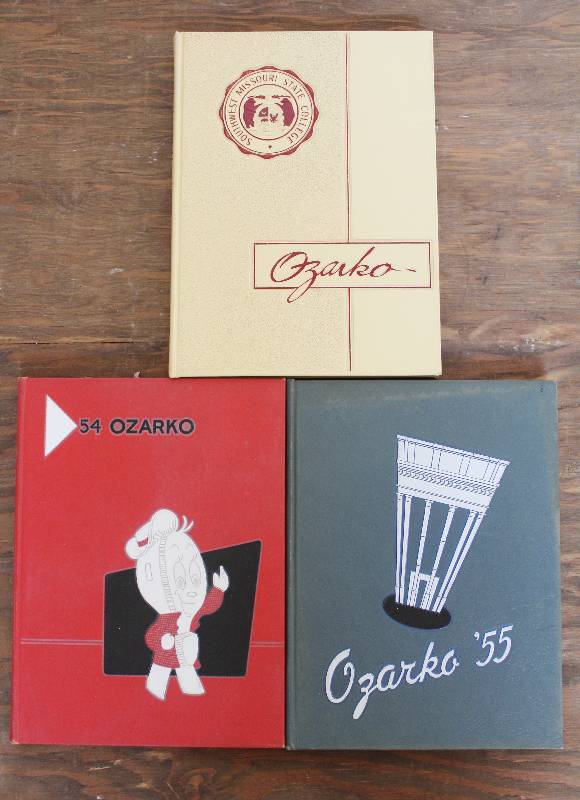 lot 7404 image: 3 Yearbooks from Southwest Missouri State- Years 1954, 1955 and 1965