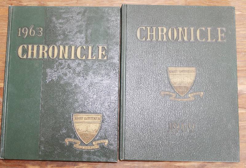 lot 7405 image: 8 Yearbooks from Mary Institute- Years Range from 1962 to 1970- Neat
