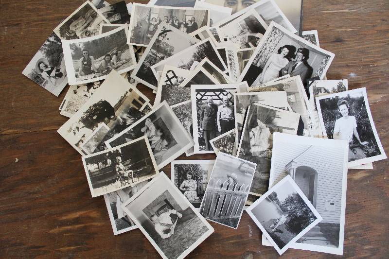 lot 7407 image: Lot of over 80 Old Black and White Photos- How Cool
