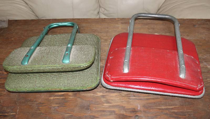 lot 7442 image: 2 Vintage Stadium Seats- Cool