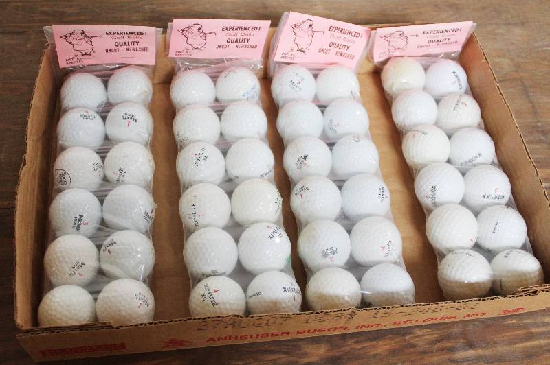 lot 7451 image: 4 Dozen Experience Golf Balls- Uncut and Rewashed- 1 Dozen Per Sleeve