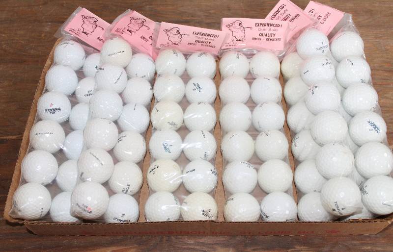 lot 7453 image: 6 Dozen Experience Golf Balls- Uncut and Rewashed- 1 Dozen Per Sleeve
