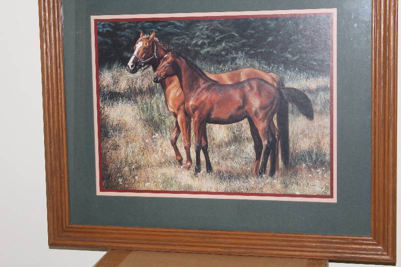 lot 7468 image: Framed in Glass Horse PicturePrint- Very Pretty