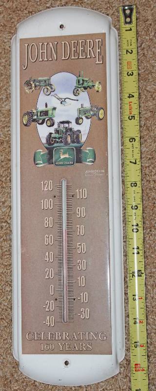 lot 7501 image: John Deere Thermometer- Celebrating 160 Years- So Cool
