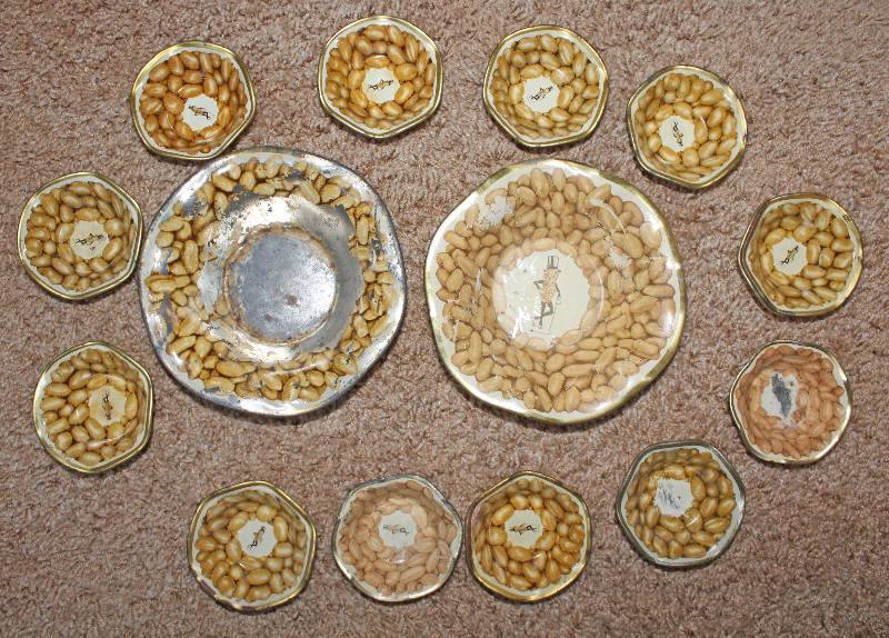 lot 7522 image: Peanut Bowls, Cups, and Mr. Peanut Serving Spoon- Very Cool