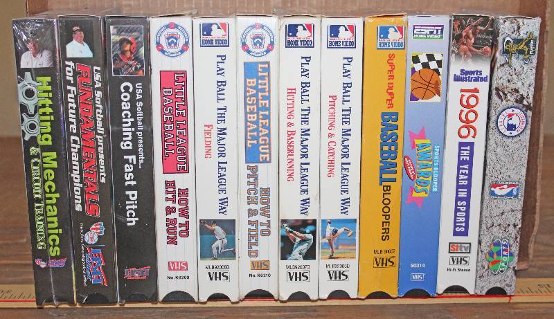 lot 7548 image: Coaching VHS Tapes- Baseball - Cool