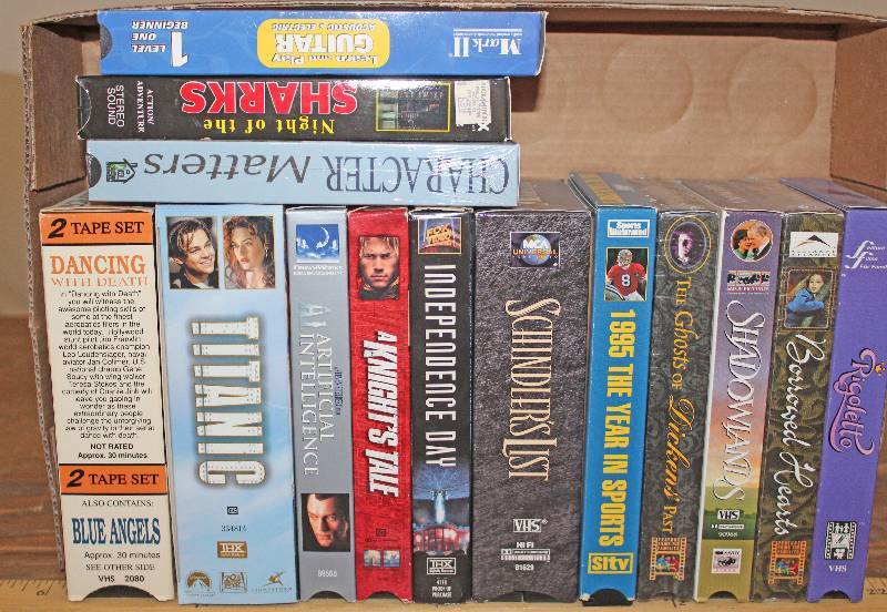 lot 7549 image: Lot of Various VHS Tapes- See Photos for Movie Titles- Great Deal