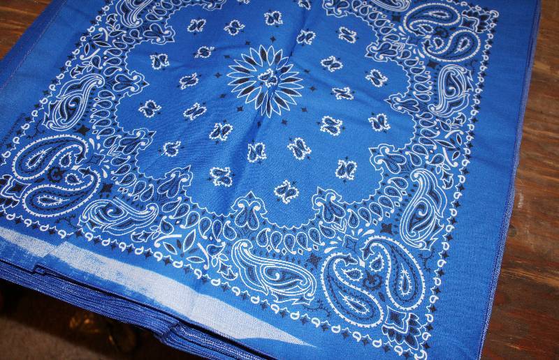 lot 7564 image: Over 40 Factory Second Bandannas- 21 x 21- Great for Crafts