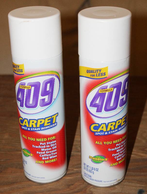 lot 7566 image: Lot of 2 Cans of Formula 409 Carpet Spot and Stain Remover- 22 oz Each