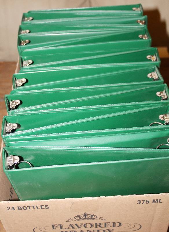 lot 7570 image: Lot of 16, 3 Ring Binders- Have Been Used