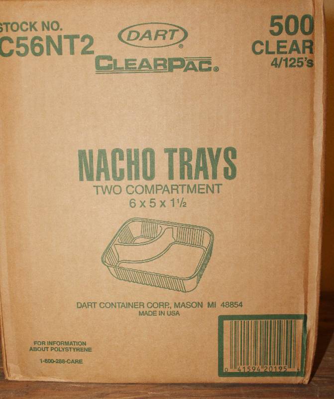 lot 7592 image: Clearpac Nacho Trays- 500 Count