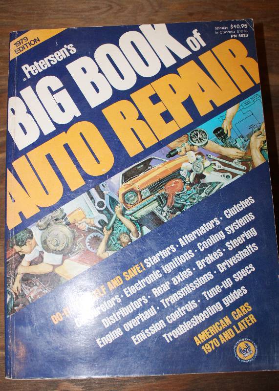 lot 7597 image: Petersons Big Book of Auto Repair- American Cars 1970 and Later- 1979 Edition