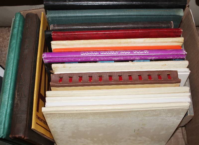 lot 7602 image: Lot of 15 Assorted Yearbooks- Take a Look Back in Time