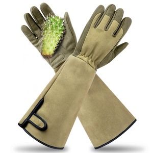 lot 6272001 image: Yionaiyi Professional Rose Pruning Thorn Proof Gardening Gloves with Long Forearm Protection for Men and Women (1 Pair) (green, Medium)