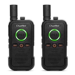 lot 6272002 image: ChunHee 2 Pack Black Intercoms Wireless for Home Caregiver Pager Intercom for Elderly with Emergency SOS Alarm, 1.5 Miles Long Range Wireless Intercom System for Business Room to Room Communication