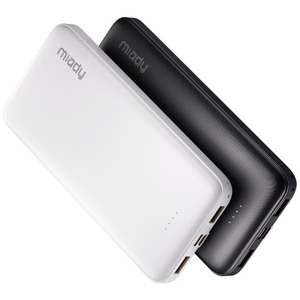 lot 6272008 image: Miady 2-Pack 10000mAh Dual USB Portable Charger, USB-C Fast Charging Power Bank, Backup Charger for iPhone 151413, Galaxy S2322, Pixel and etc