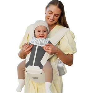 lot 6272041 image: MOMTORY Baby Carrier, Baby Carrier Newborn to Toddler - Ergonomic, Cozy and Breathable Baby Carrier with Hip seat for 7-50lbs