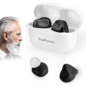 lot 6272052 image: TooPower Hearing Aids for Seniors Rechargeable with Noise Cancelling,OTC Digital Devices for Super Nature Sound,3 Different Modes,Adjustable Volume in 5 Levels,Dual Microphone,No Whistling Sound - Retail $189.98