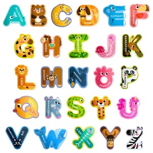 lot 6272075 image: EHR Magnetic Letters, Colorful ABC Animal Alphabet Fridge Magnets,Thick EVA Material, Suitable for Toddlers Aged 3 4 5 ((Thicken) Uppercase Letter)