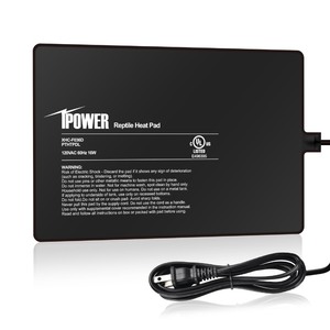 lot 6272121 image: iPower Reptile Heat Pad 8X12 Inch 16W Under Tank Terrarium Warmer Heating Mat for Turtle, Lizard, Frog, Snake, Reptile, and Other Small Animals