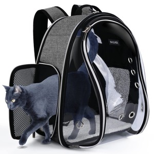 lot 6272135 image: BAGLHER Cat Carrier Backpack Bubble - Fit Up to 18 Lbs - Airline-Approved Dog Backpack Carrier for Small Pets Puppies Dogs Bunny, Space Capsule Dog Carrier Backpack for Travel Outdoor Hiking, Grey