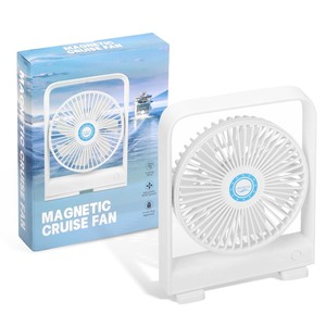 lot 6272142 image: Cruise Ship Approved Fan for Staterooms Ceiling and Wall Hanging, Cruise Fan with Magnetic Base, USB Rechargeable - Battery Powered Portable Travel Fan for Cruise